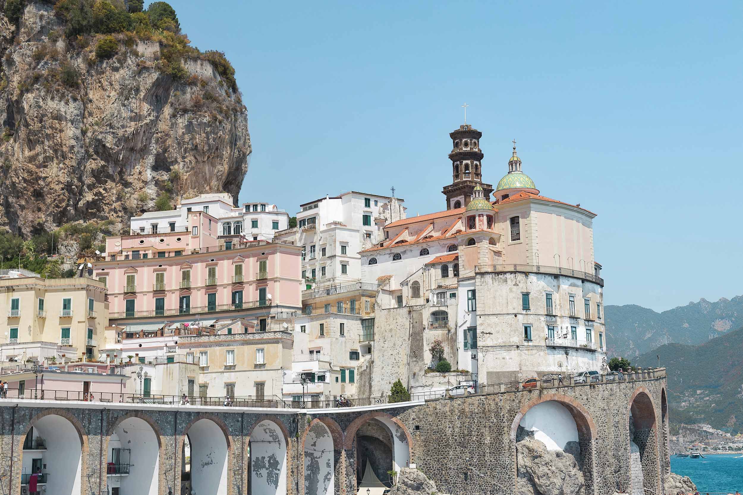 The town of Atrani on the Amalfi Coast