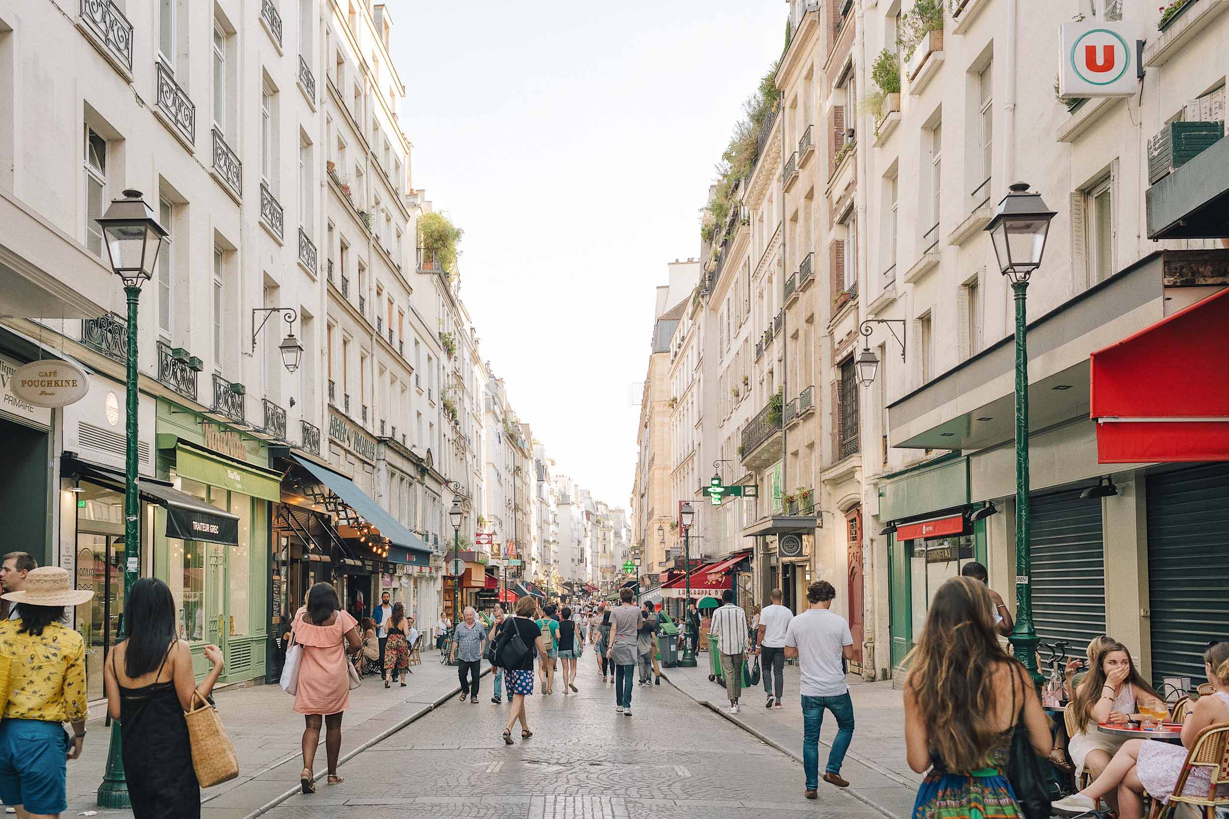 Rue Montorgeuil in Paris, a market street worth walking around