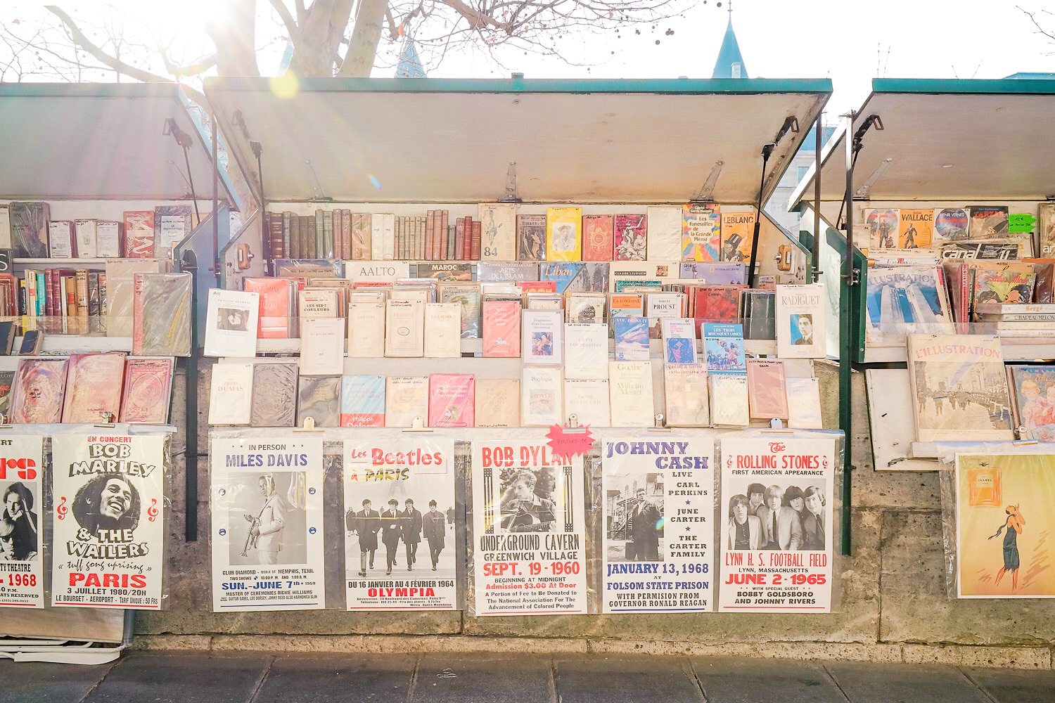 Posters for sale on the Seine