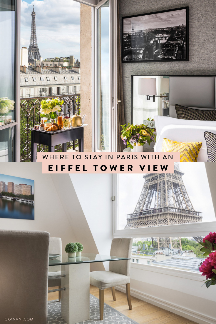 The best hotels and Airbnbs in Paris with Eiffel Tower views at all price points! Including Eiffel Tower balcony views. #paris #eiffeltower #luxuryhotels 