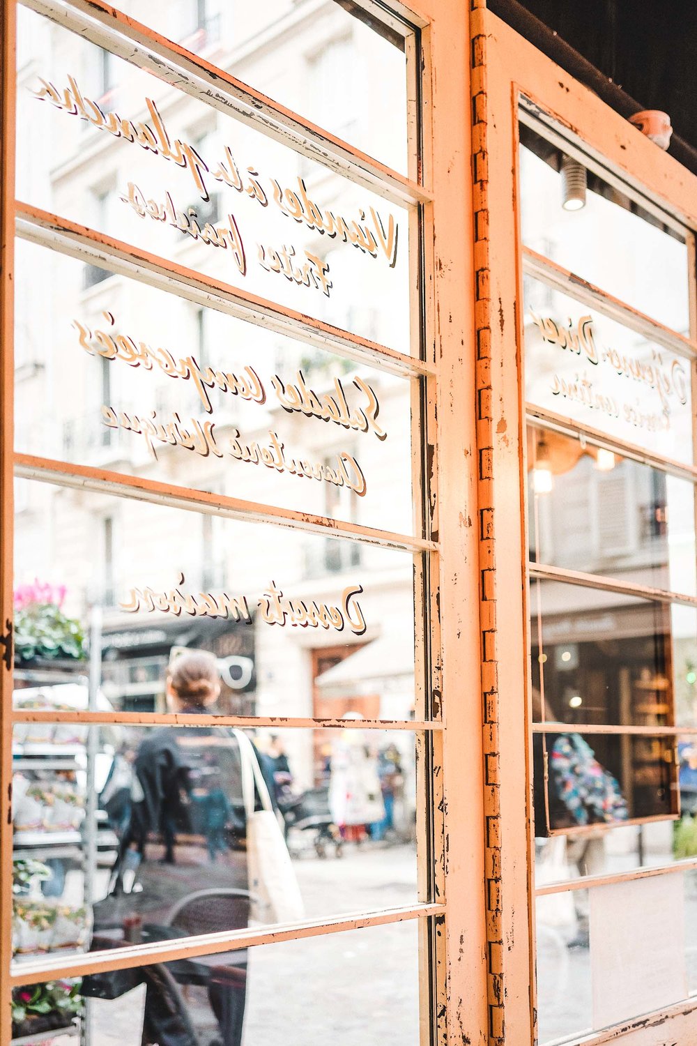 Views of Rue Cler From L'Eclair, an important stop on your Paris 3 day itinerary