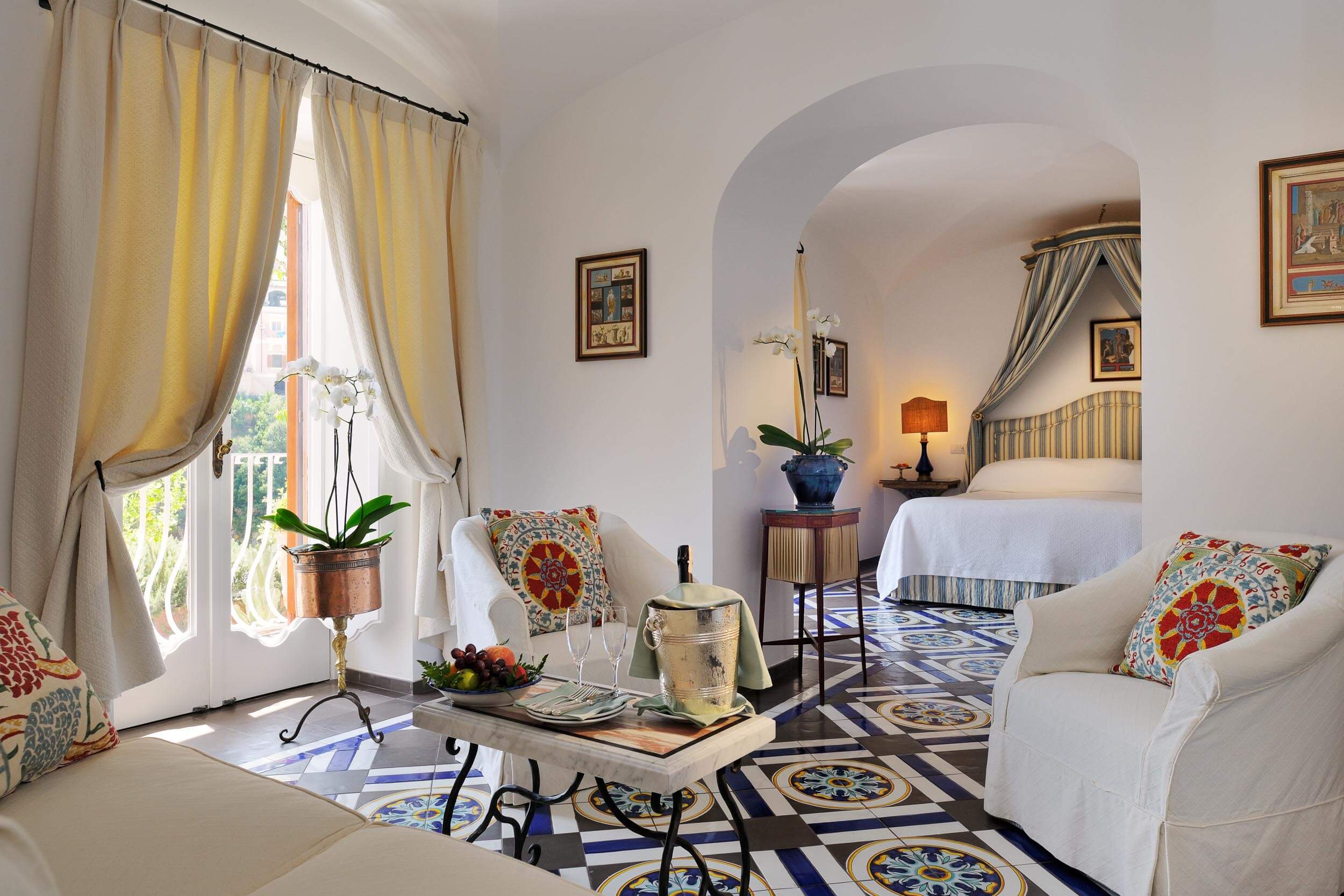 A room at Le Sirenuse in Positano Italy