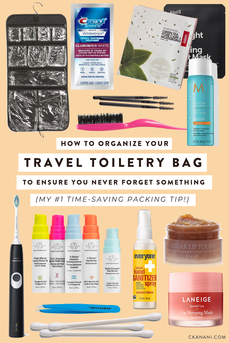 How to Organize Your Travel Toiletry Bag to Ensure You Never