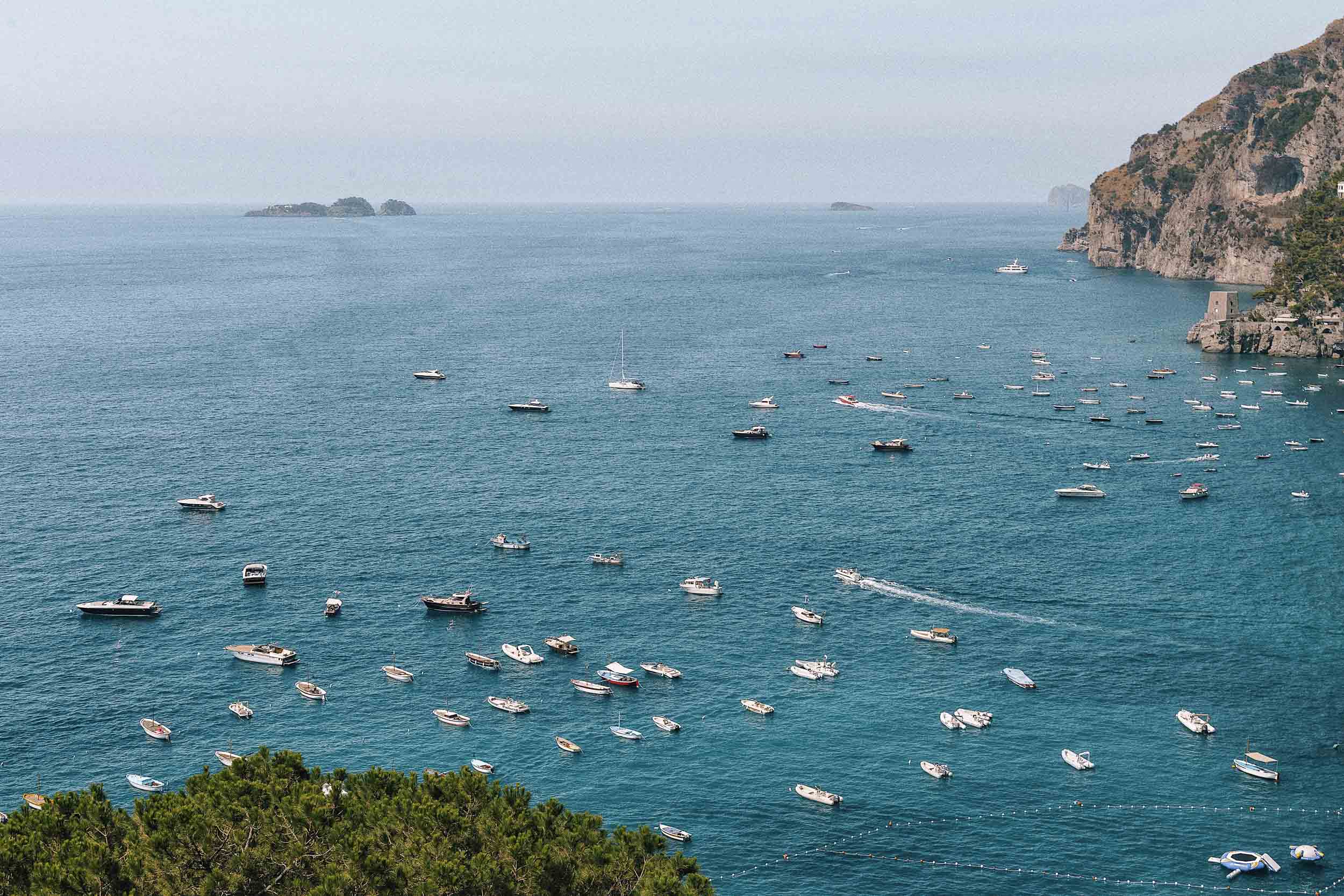 Beautiful sea views in Positano