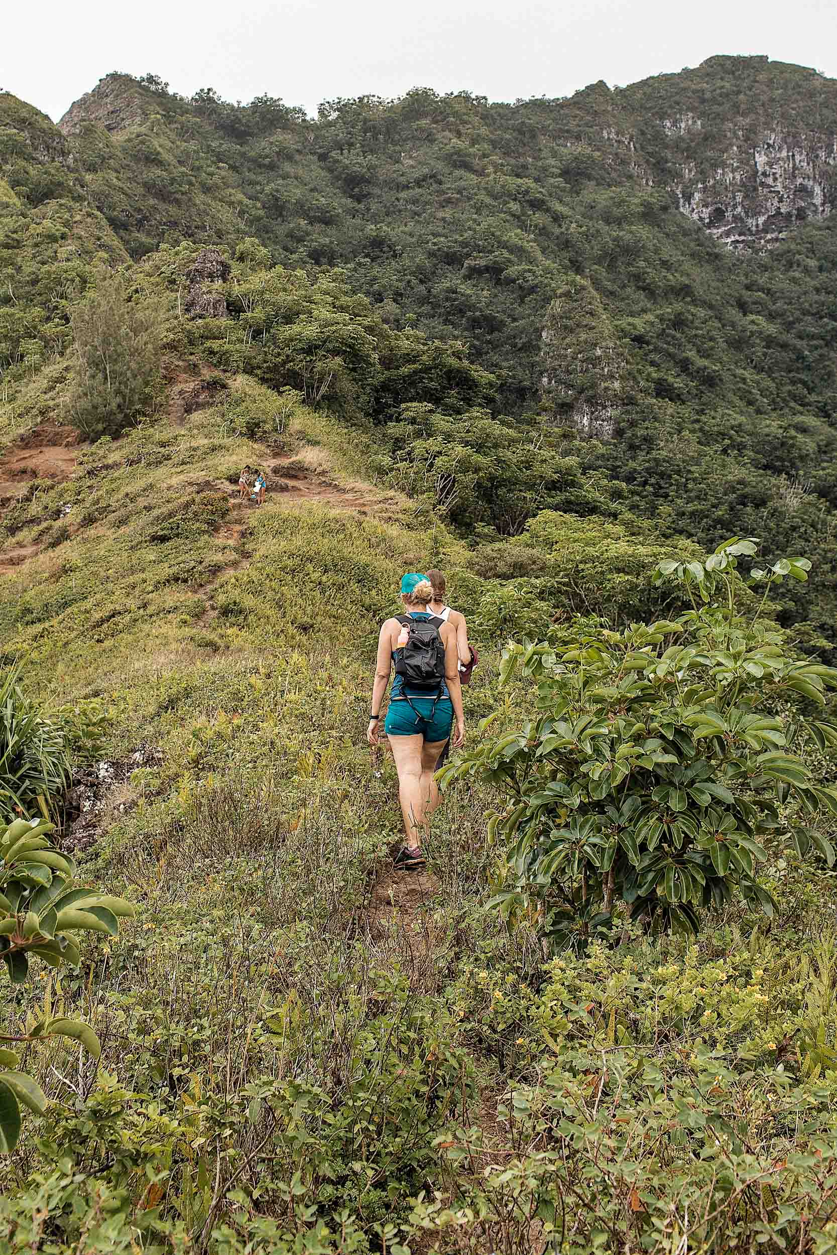 Steep inclines during the Crouching Lion Hike