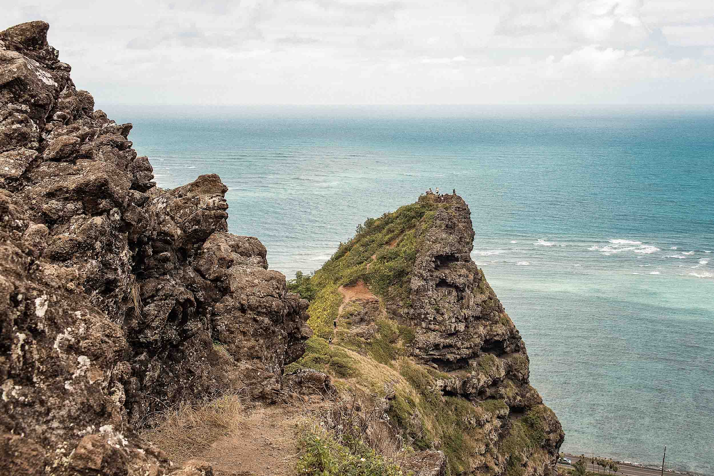 Beautiful views from the peak of Crouching Lion Hawaii