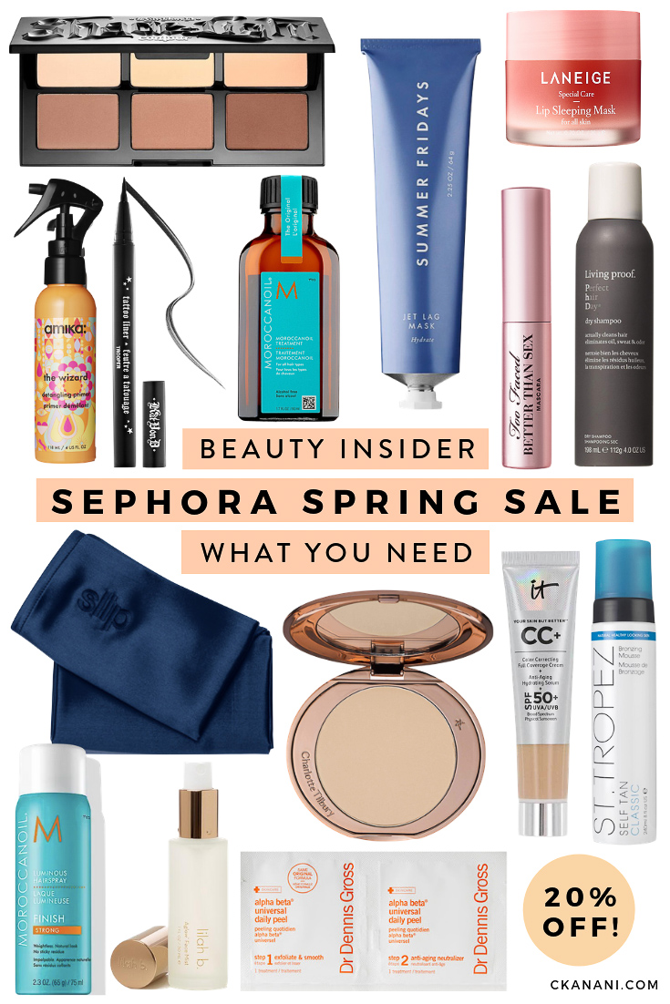 Beauty Insider Spring Sephora Sale - everything you need to buy! My top makeup, skincare, and haircare recommendations. All up to 20% off. #sephora #ltkbeauty #beauty #skincare