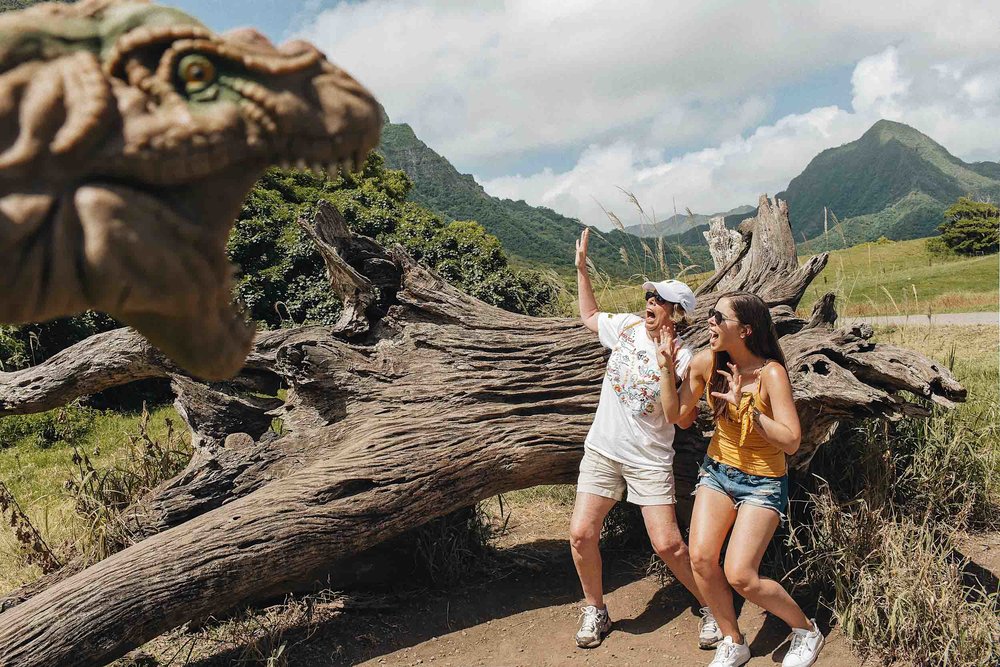 Tour Jurassic Park Hawaii at Kualoa Ranch Oahu, home of countless iconic movie filming locations like Lost, 50 First Dates, and more