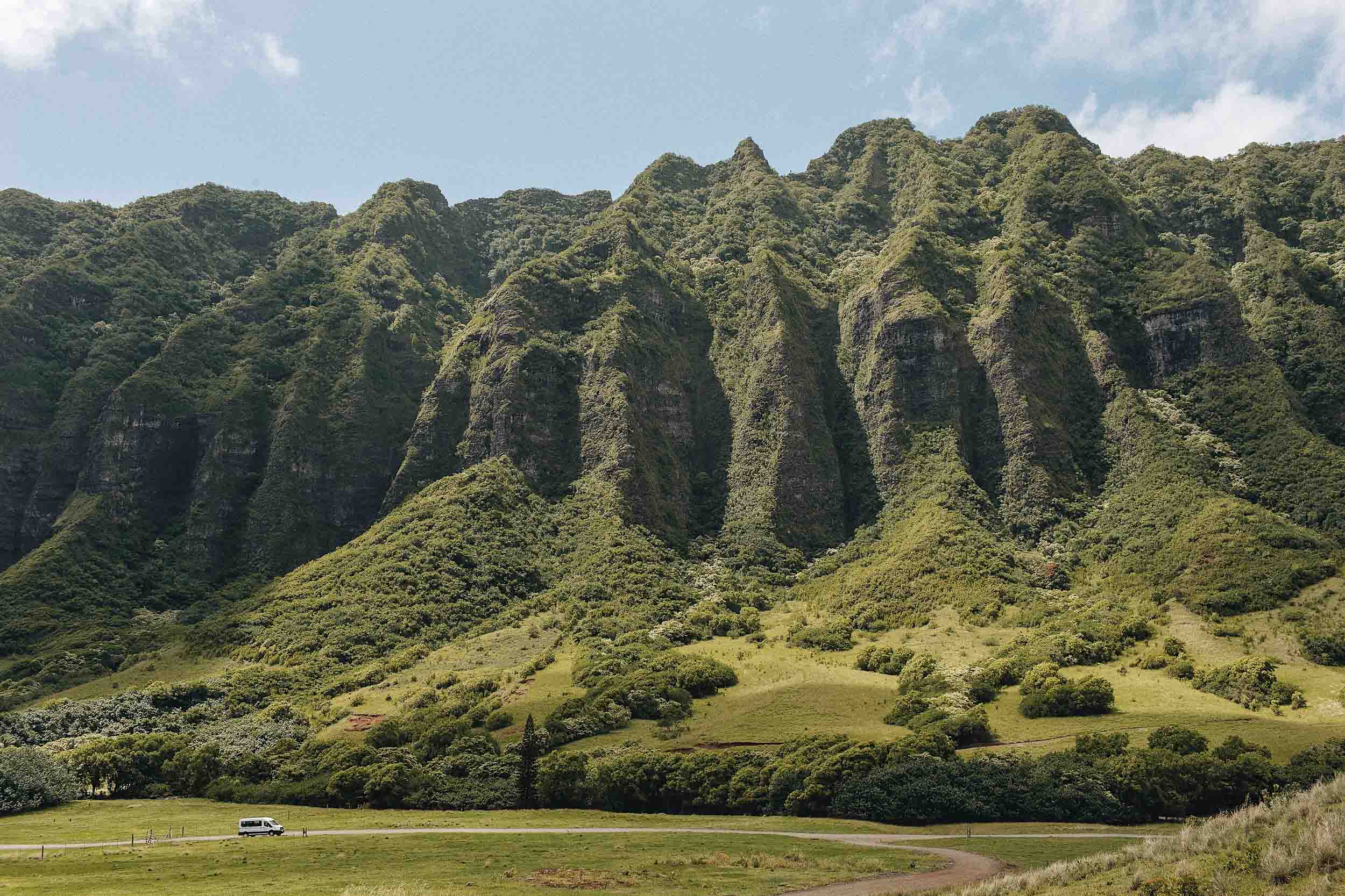 Jurassic Park Hawaii is located in the Kaʻaʻawa Valley at Kualoa Ranch Oahu