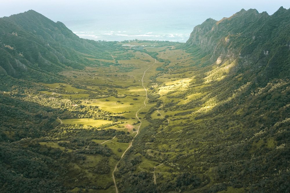 Jurassic Park Hawaii is located in the Kaʻaʻawa Valley at Kualoa Ranch Oahu