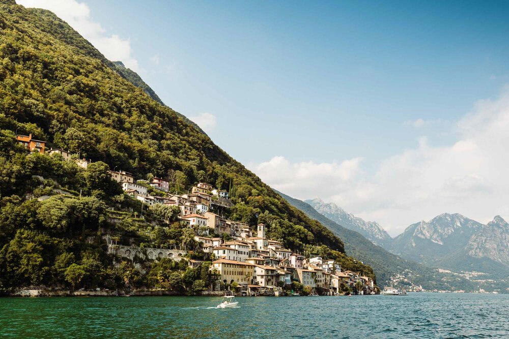 View of Gandria from the cruise ship to the summer evening hour. Copyright by: Switzerland Tourism