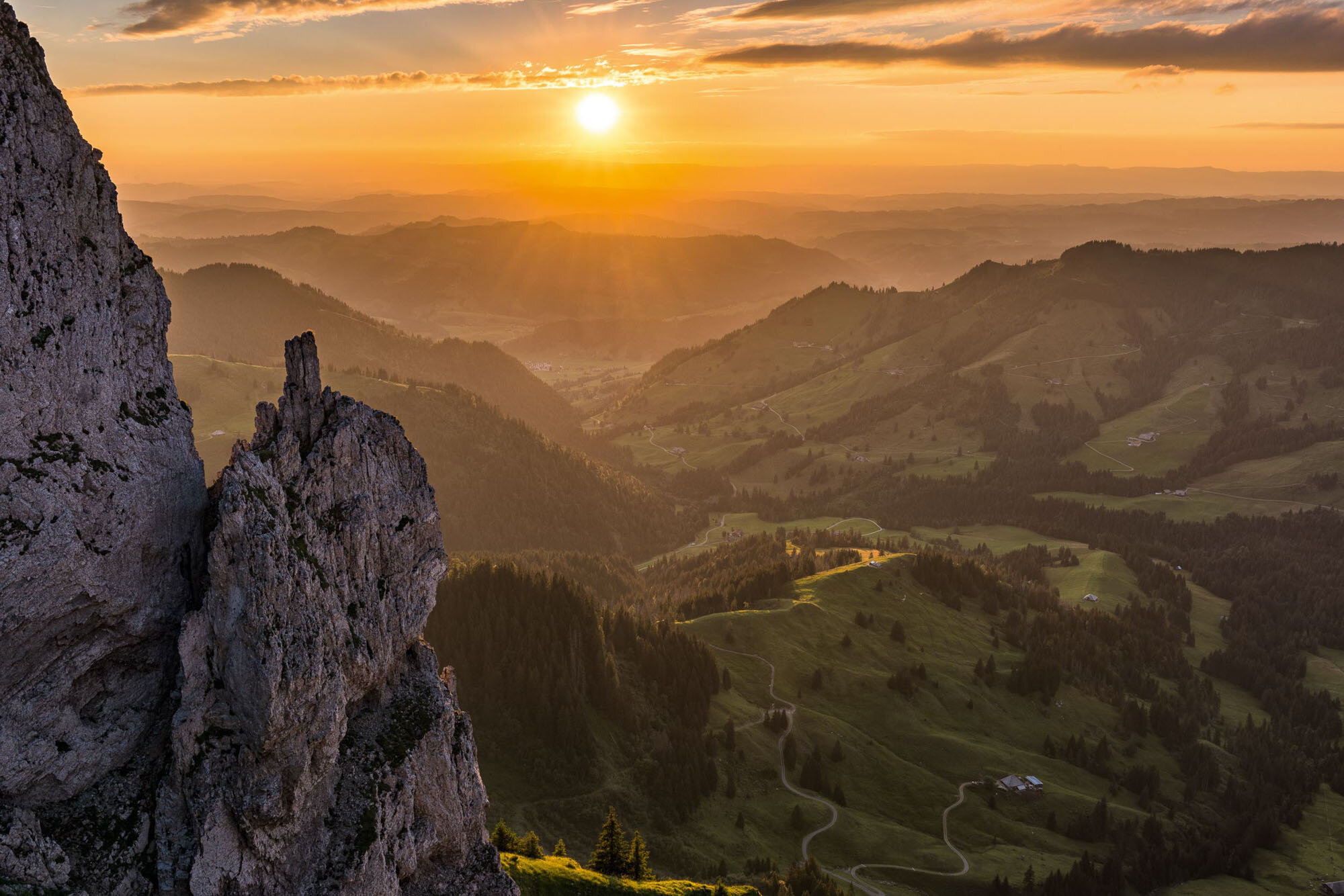 Panorama at Soerenberg seen from the Schrattenfluh. Copyright by: Switzerland Tourism