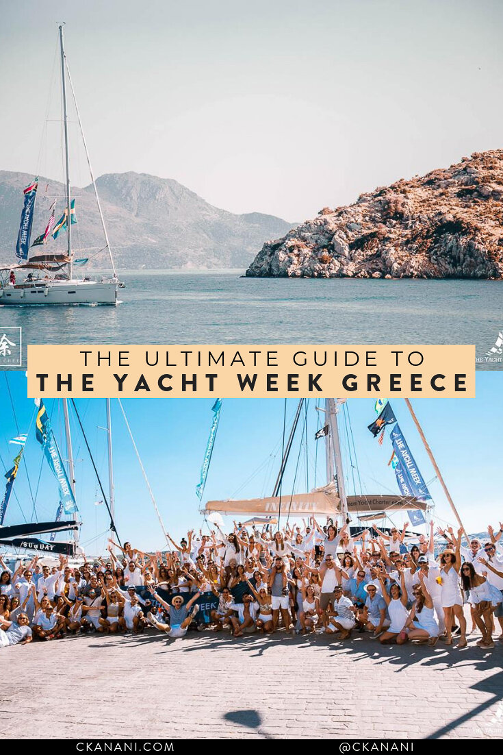 Everything you need to know about The Yacht Week Greece. What to bring, where you’ll go, and what you’ll do. #theyachtweek #tyw #yachtweek #yachtweekgreece #greece #travelguide