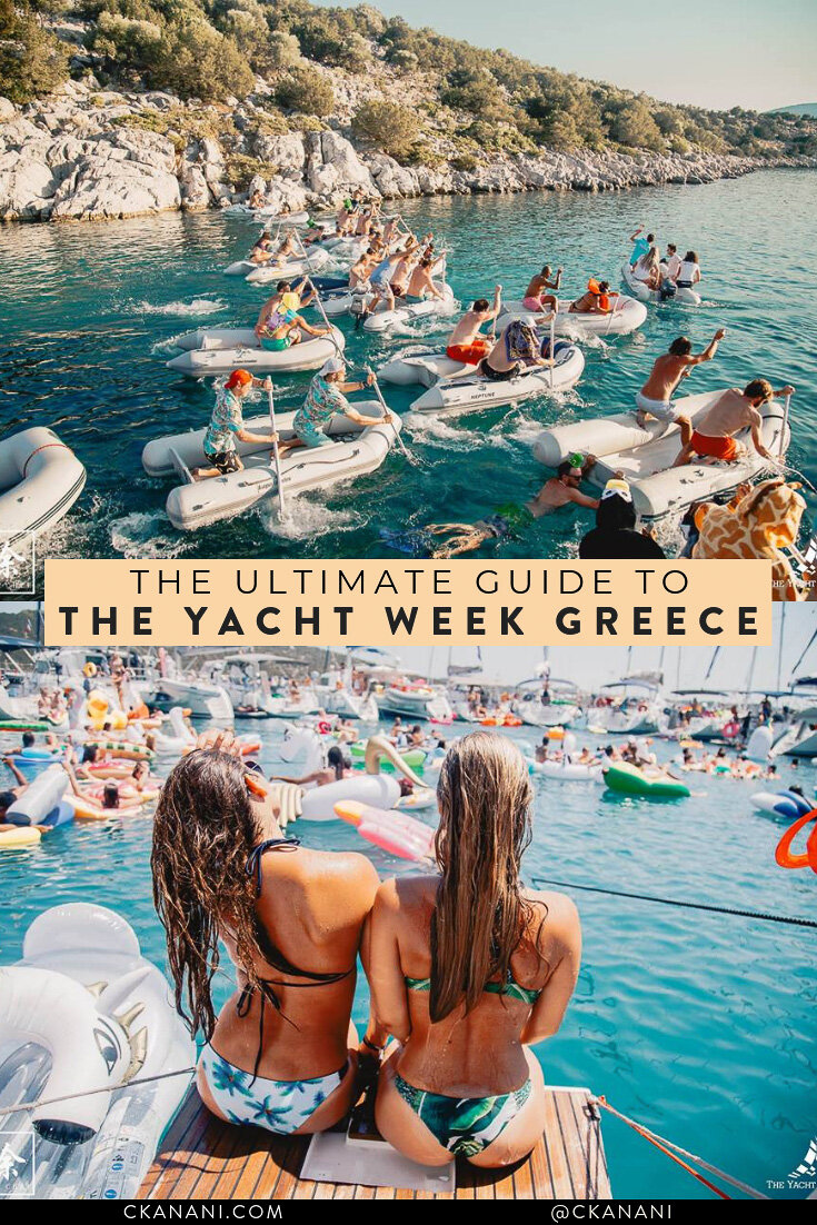 Everything you need to know about The Yacht Week Greece. What to bring, where you’ll go, and what you’ll do. #theyachtweek #tyw #yachtweek #yachtweekgreece #greece #travelguide