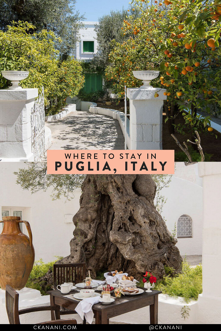 Where to stay in Puglia Italy: a guide to the best hotels and Airbnbs in Puglia’s most beautiful towns. #puglia #italy #traveltips #traveldestinations #europe #accommodation #hotelguide 