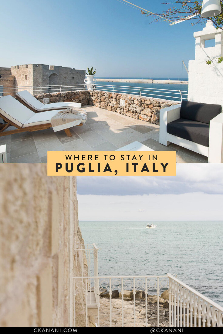 Where to stay in Puglia Italy: a guide to the best hotels and Airbnbs in Puglia’s most beautiful towns. #puglia #italy #traveltips #traveldestinations #europe #accommodation #hotelguide 