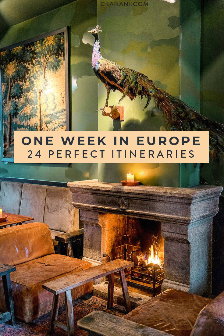 Looking to spend one week in Europe? Here are 24 amazing Europe itineraries for the perfect one week Europe trip. #europe #travel #travelguide #itinerary #itineraryideas