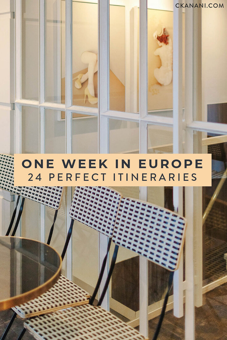 Looking to spend one week in Europe? Here are 24 amazing Europe itineraries for the perfect one week Europe trip. #europe #travel #travelguide #itinerary #itineraryideas