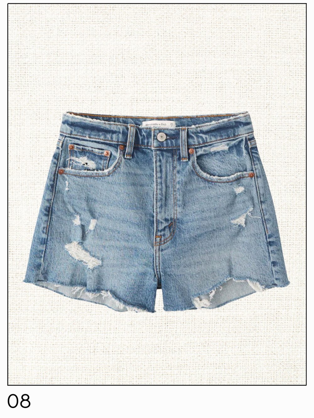 High Rise Jean Shorts