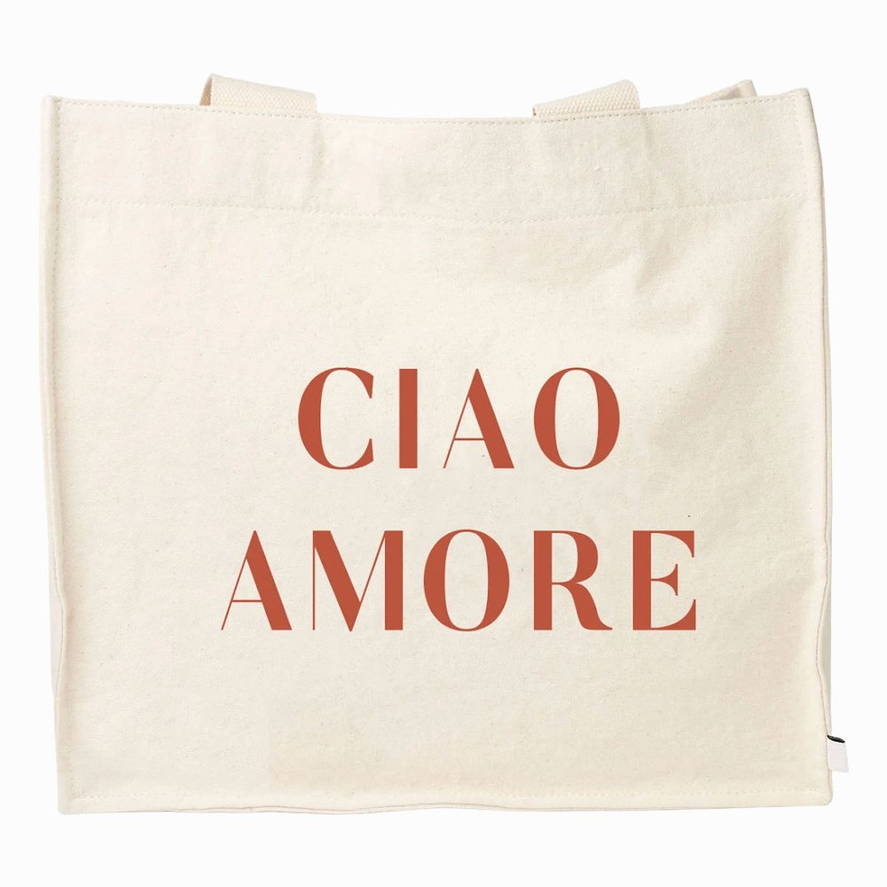 Ciao Amore Canvas Tote Bag