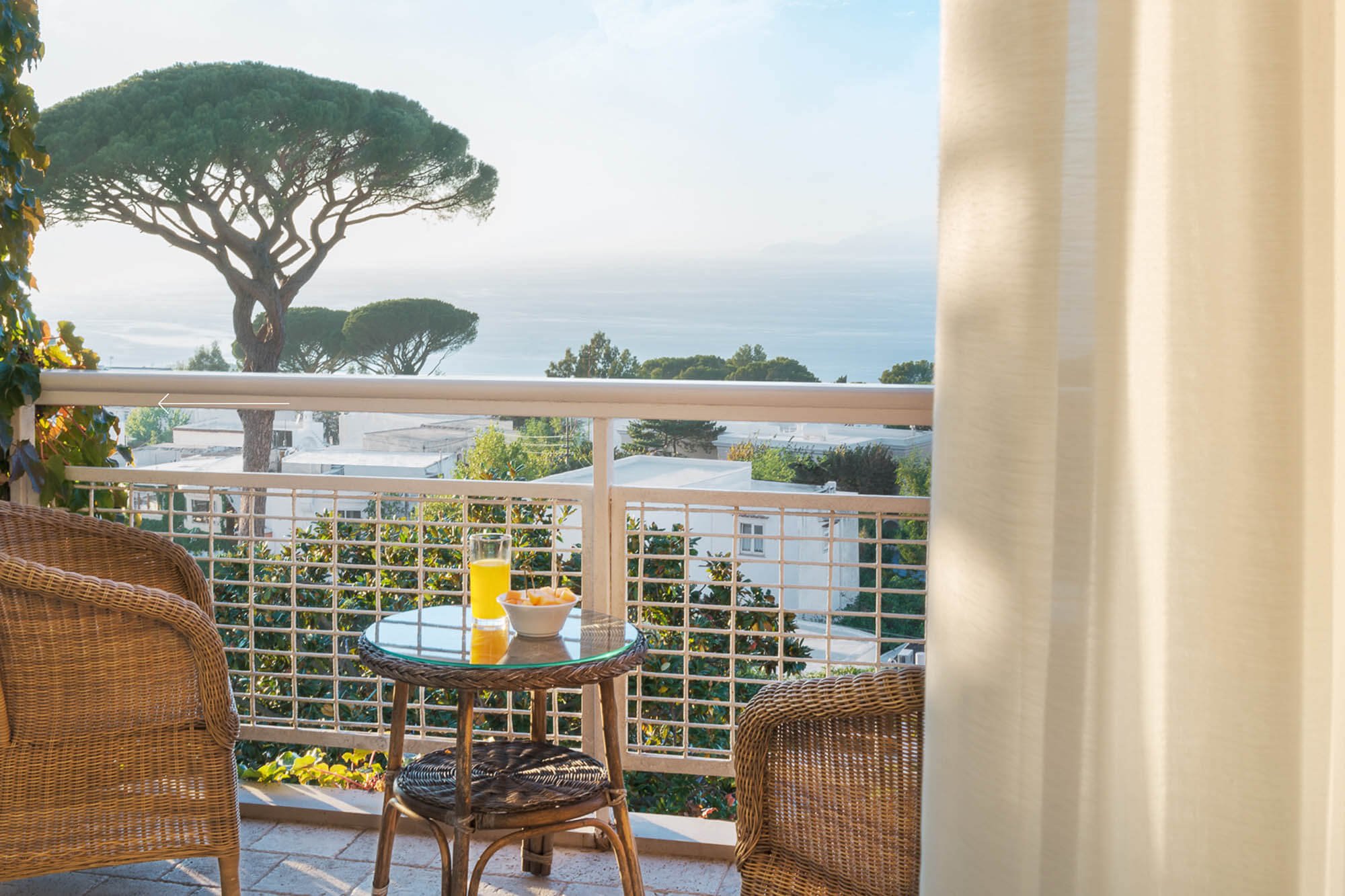 Room views from one of the best luxury hotels in Capri, Capri Palace Jumeirah