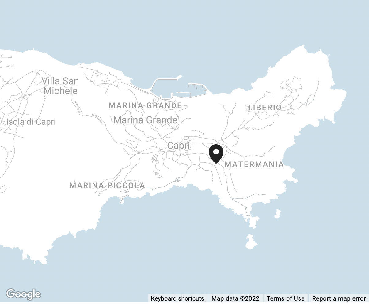 Location of Casa Morgano, one of the best hotels in Capri