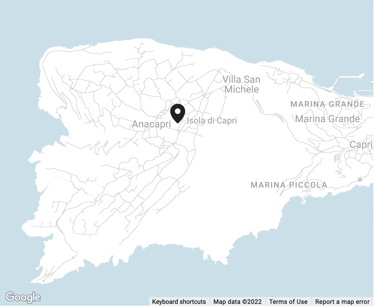 Location of Casa Mariantonia, best luxury hotel Capri