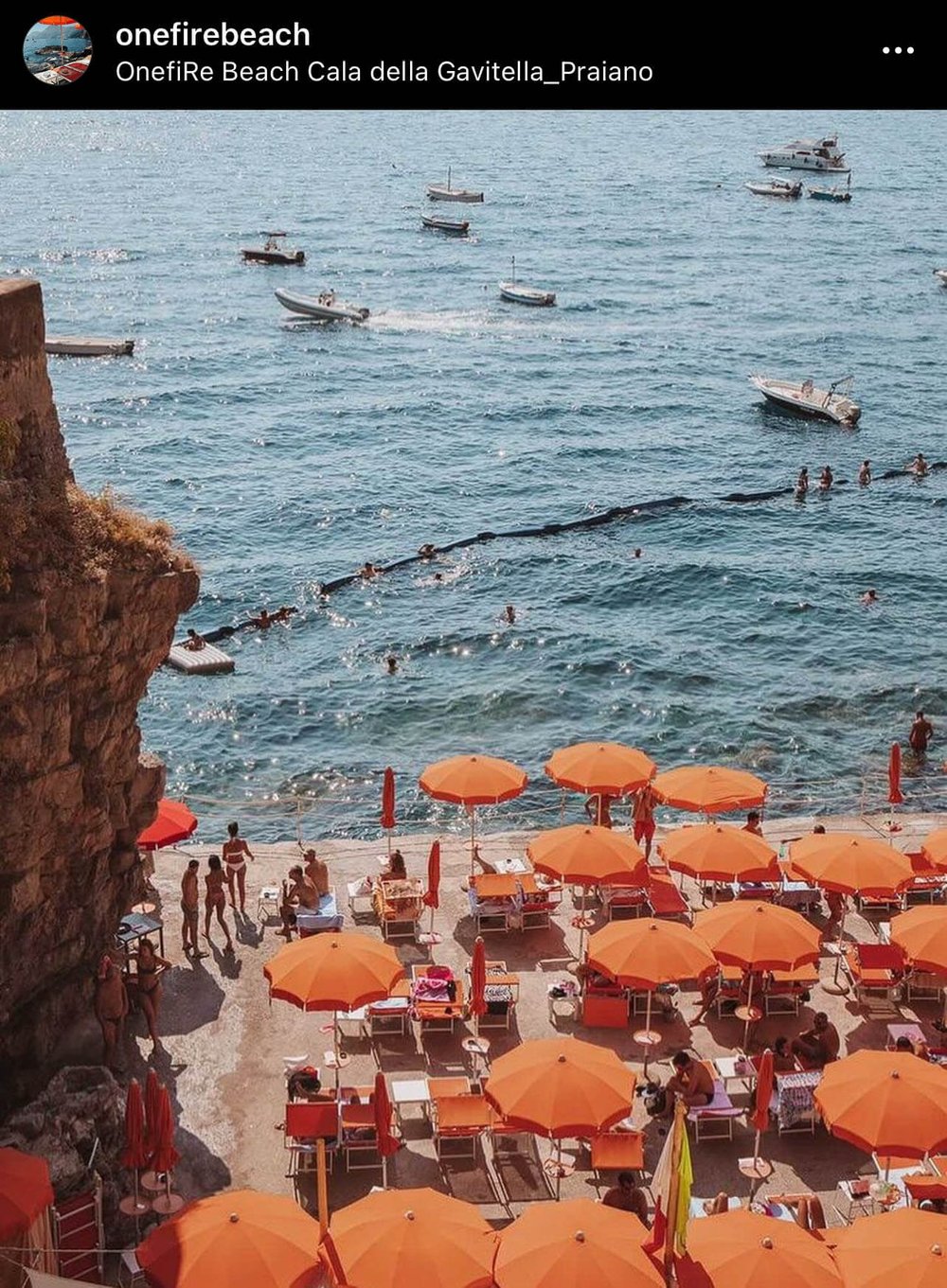 One Fire Beach Club in Praiano is the best Amalfi Coast beach club
