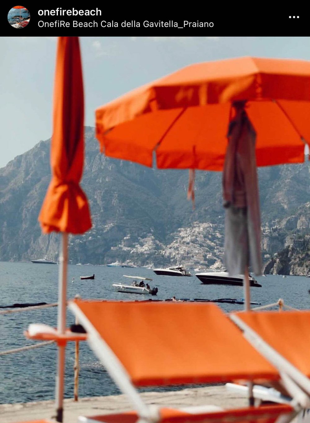 Amalfi Coast beach clubs: One Fire