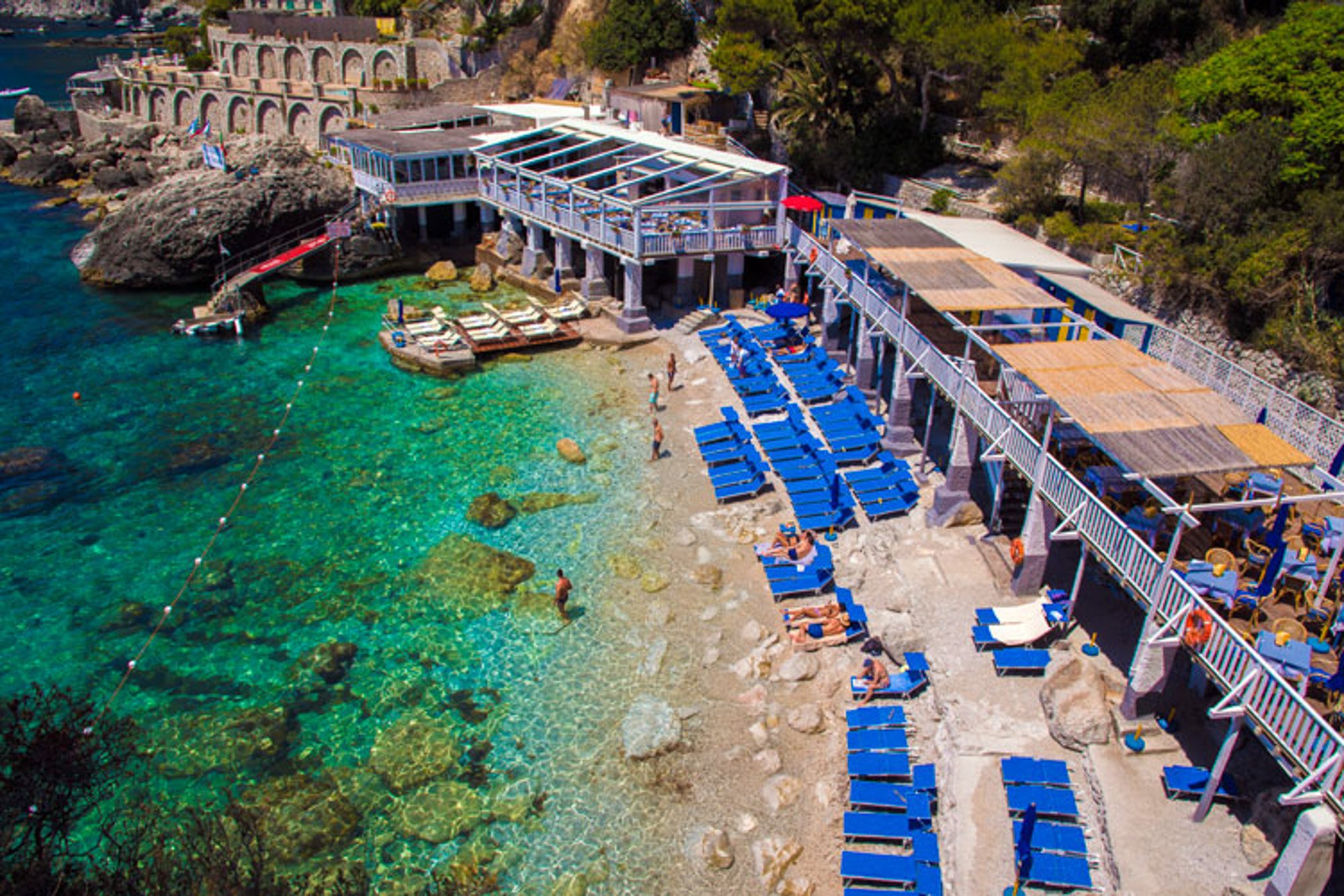Torre Saracena Beach Club &amp; Restaurant is the most highly rated Capri beach club