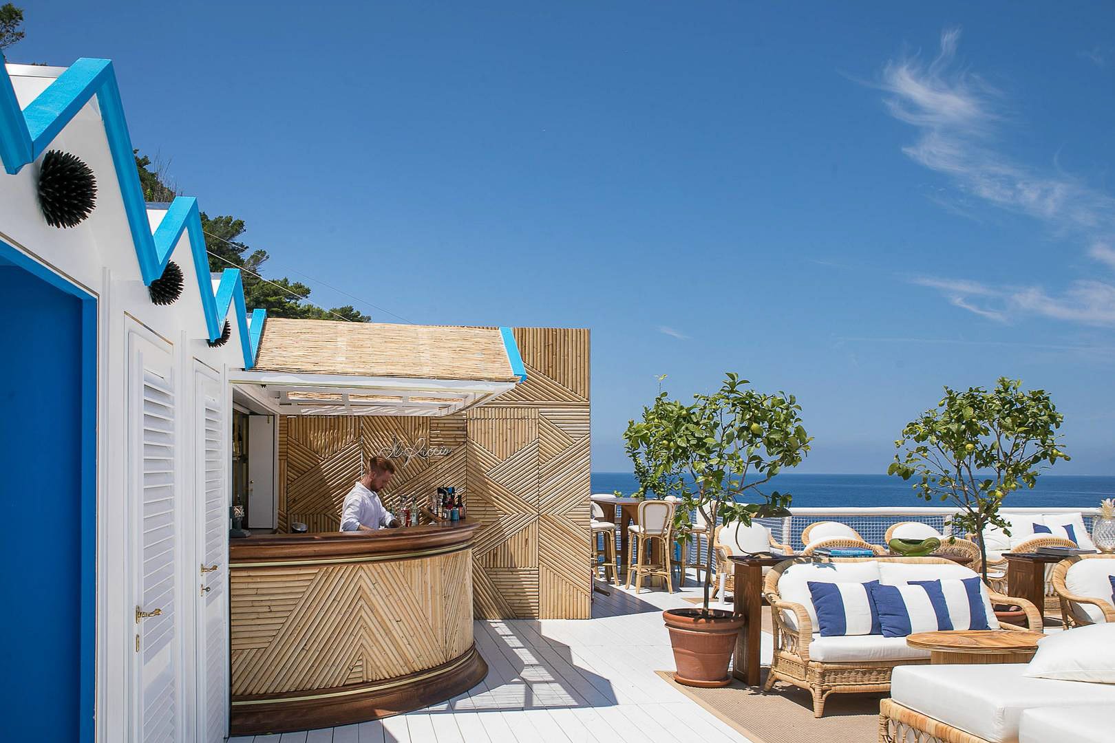 Il Riccio Beach Club is located at Capri Palace, one of the best hotels in Capri.