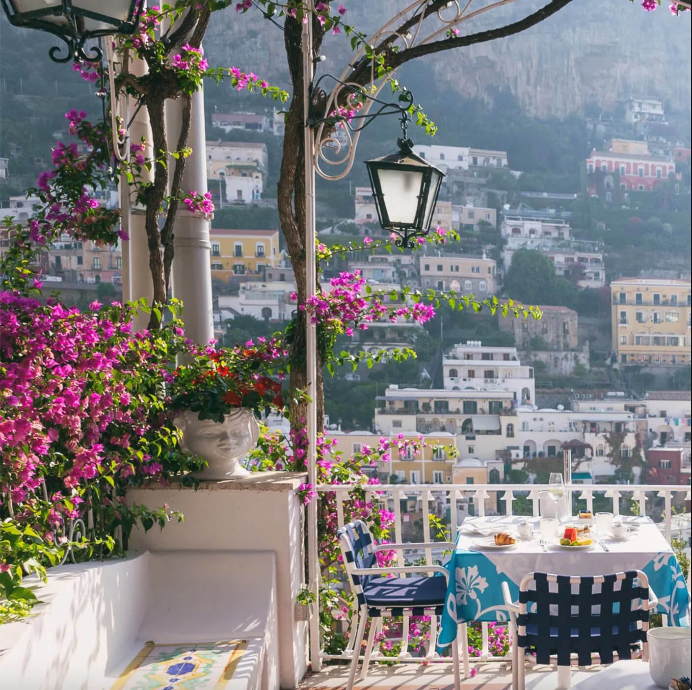 Il Tridente Restaurant and Cocktail Bar is located at Hotel Poseidon and is one of the best restaurants in Positano