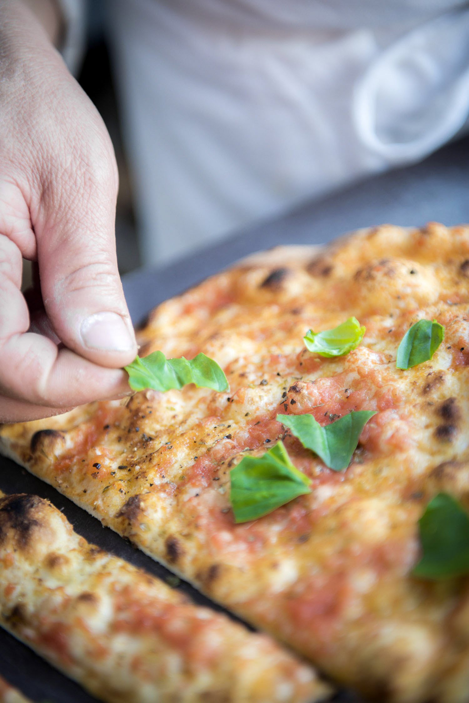 Pizza from Michelin-starred Zass restaurant in Positano Italy