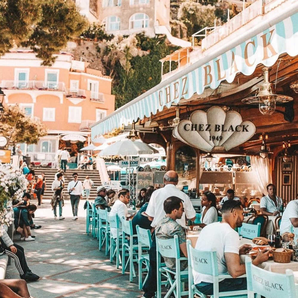 Chez Black is another good Positano restaurant. It's located down on the main beach, i.e. in prime tourist territory.