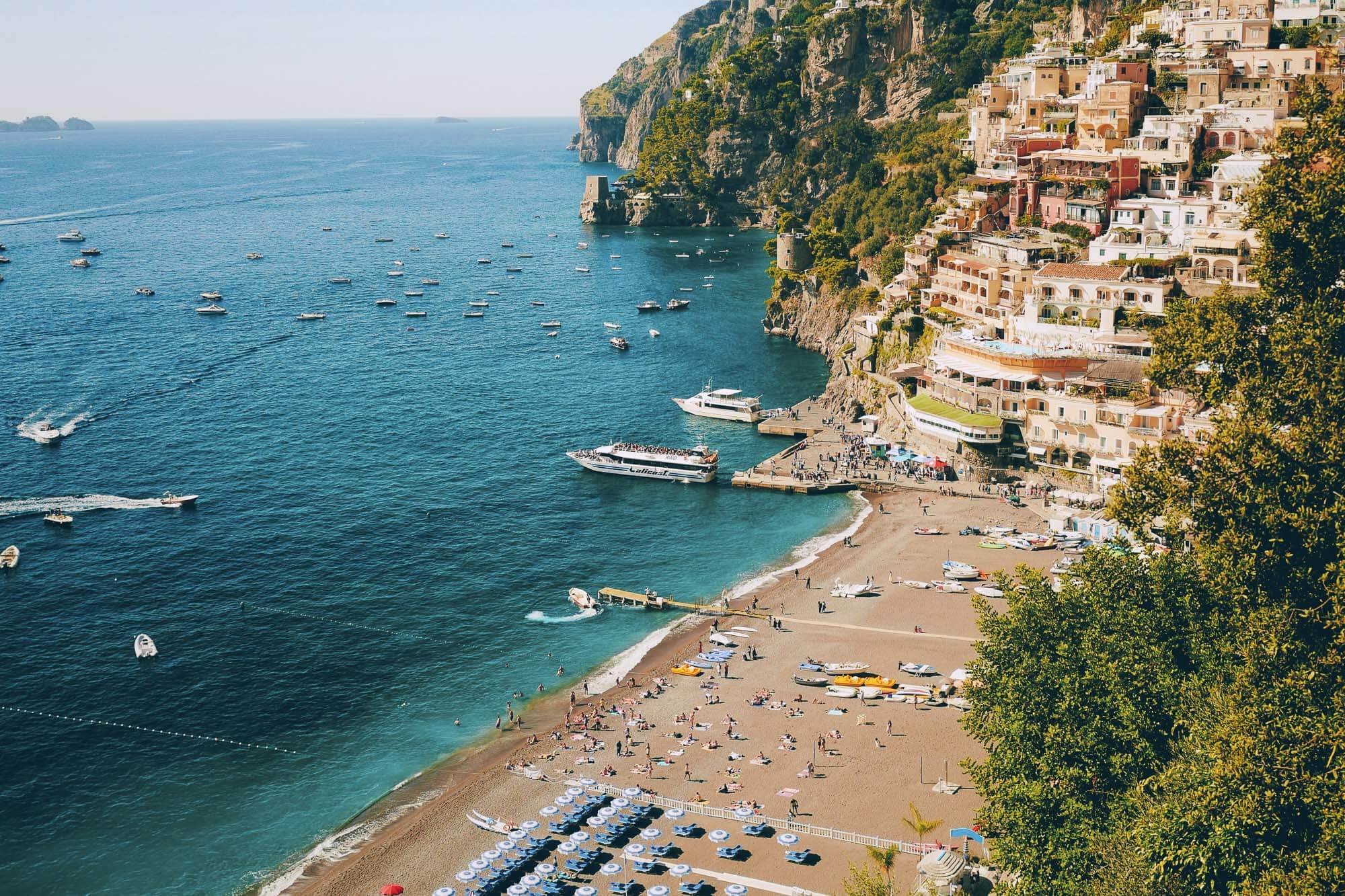 If you fly into Naples International Airport, the nearest airport to Amalfi Coast, you have a few options on getting from Naples to Positano.