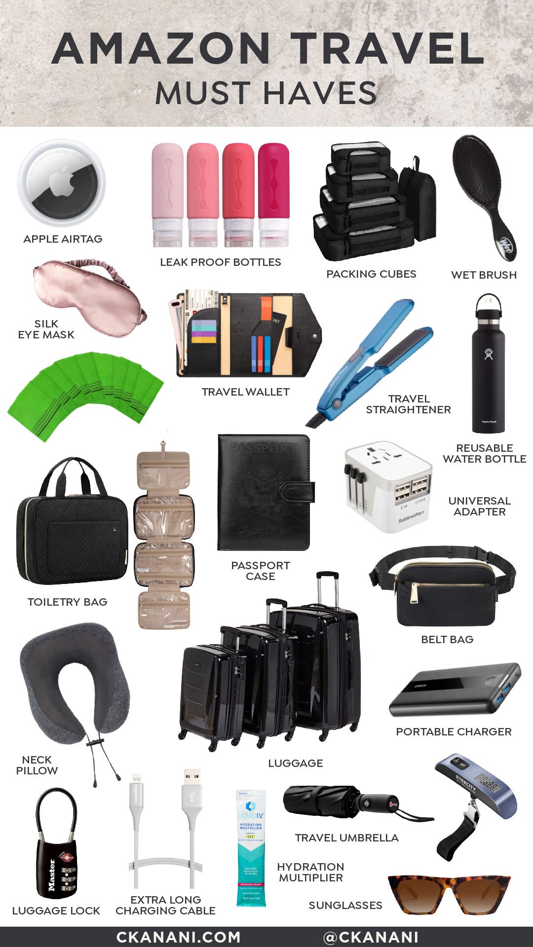 20 Must Have Travel Products from Amazon (UPDATED 2023) — ckanani