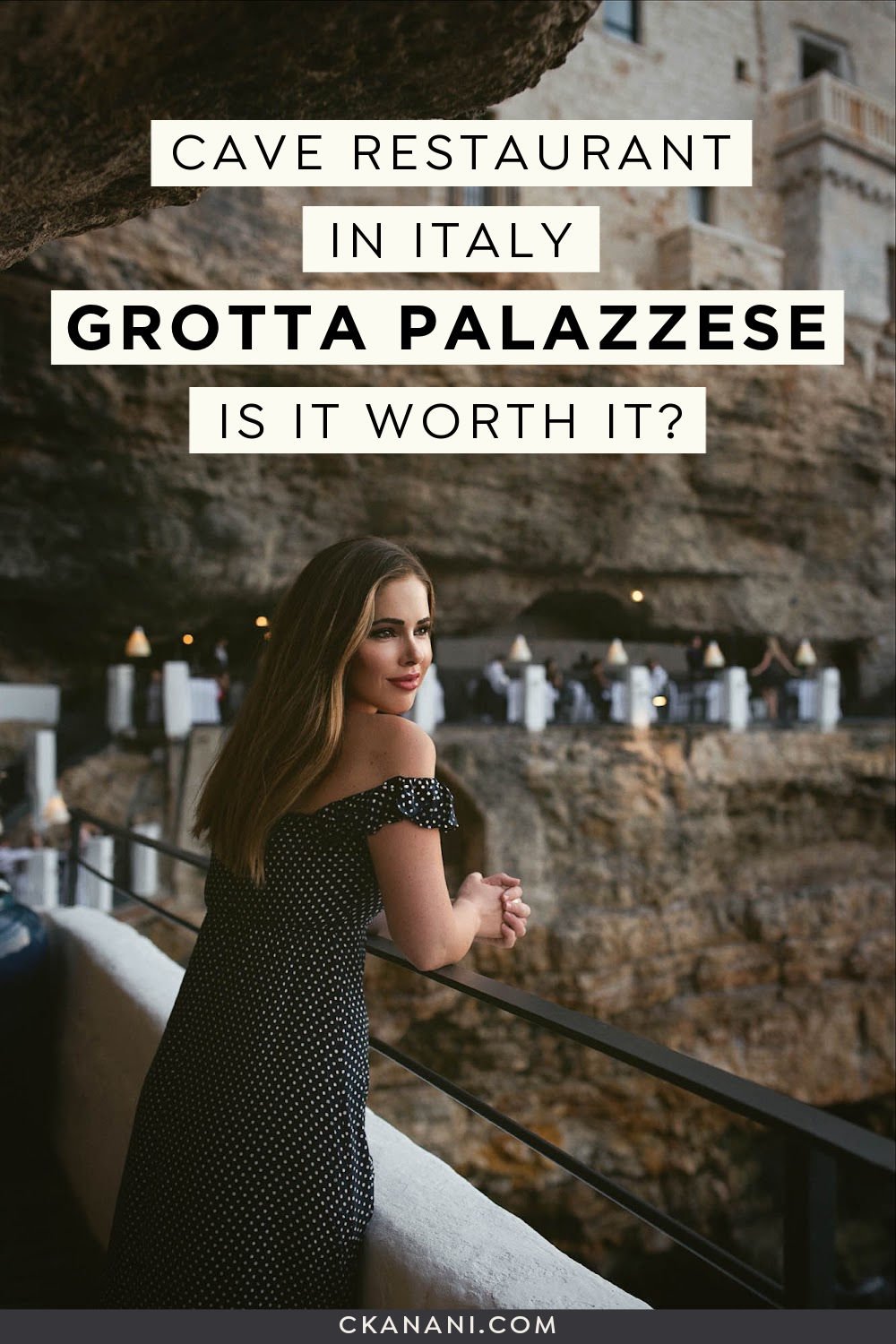 Grotta Palazzese: dining in a cave restaurant in Italy.  Italy restaurant cave, Italian restaurant in a cave, Puglia holiday, Puglia itinerary, Polignano a Mare restaurant, Puglia restaurant