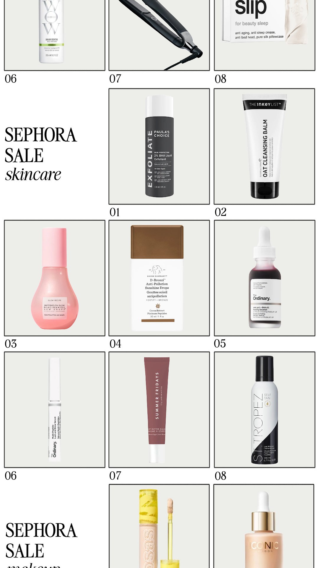 Sephora sale: the best skincare. Skincare routine, skincare products, skincare essentials, skincare routine order, anti wrinkle cream, anti wrinkle product
