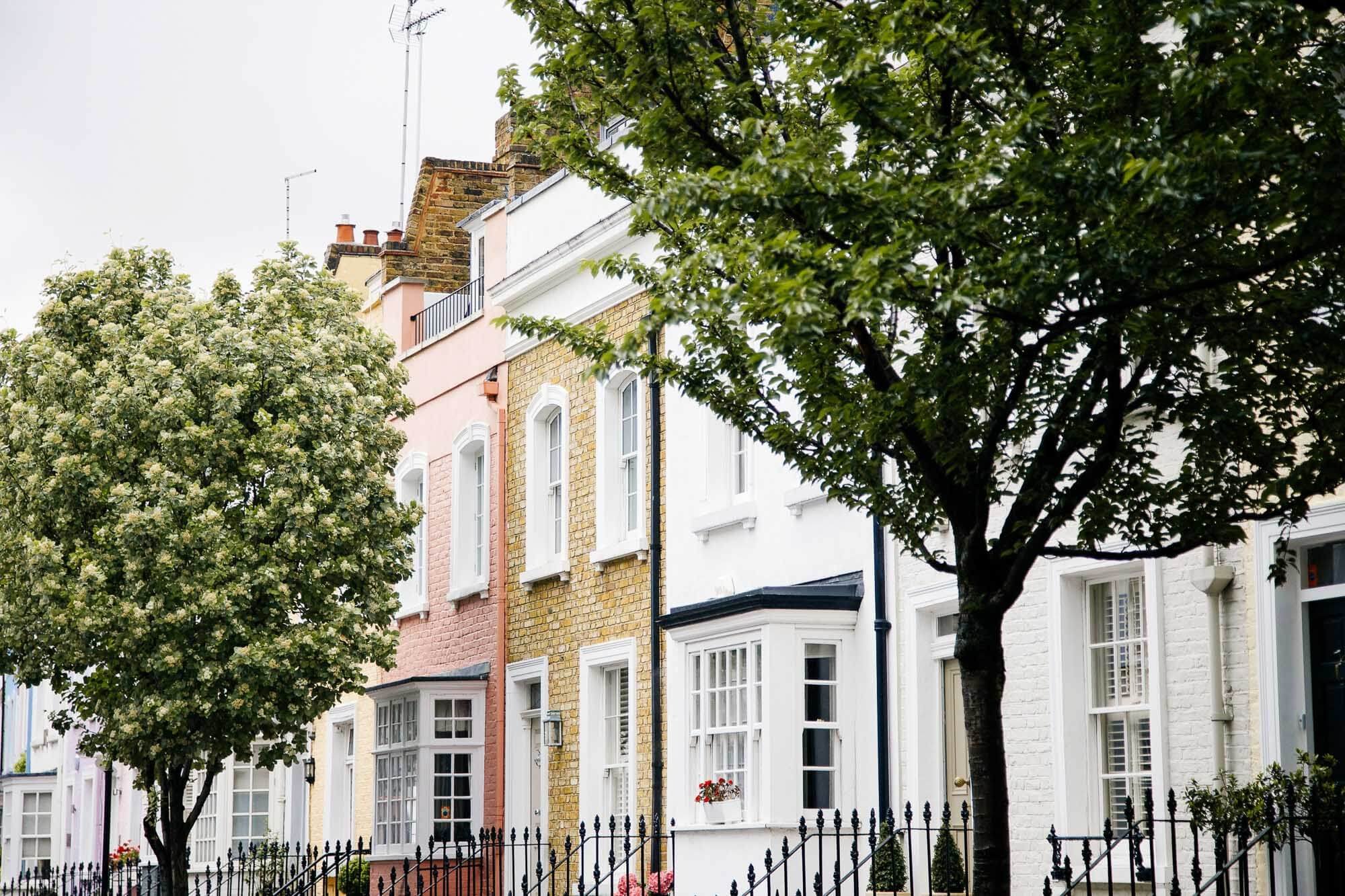 One of the best places to go in London is colorful Notting Hill