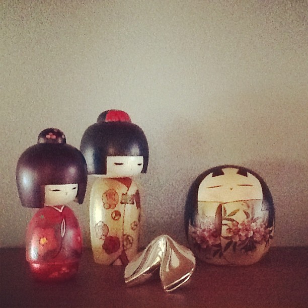 A few kokeshi dolls from my collection