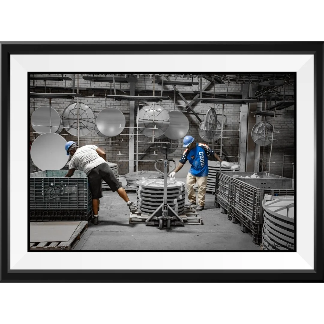 "Behind the scenes at Skyware Global, where precision and teamwork come together to create cutting-edge satellite dishes. Proud to capture the dedication and skill of these hardworking individuals. 📡🔧 #Manufacturing #IndustrialPhotography #Sky