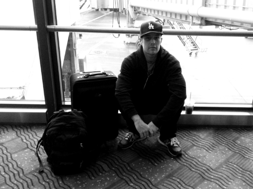 Flying out of Seattle.