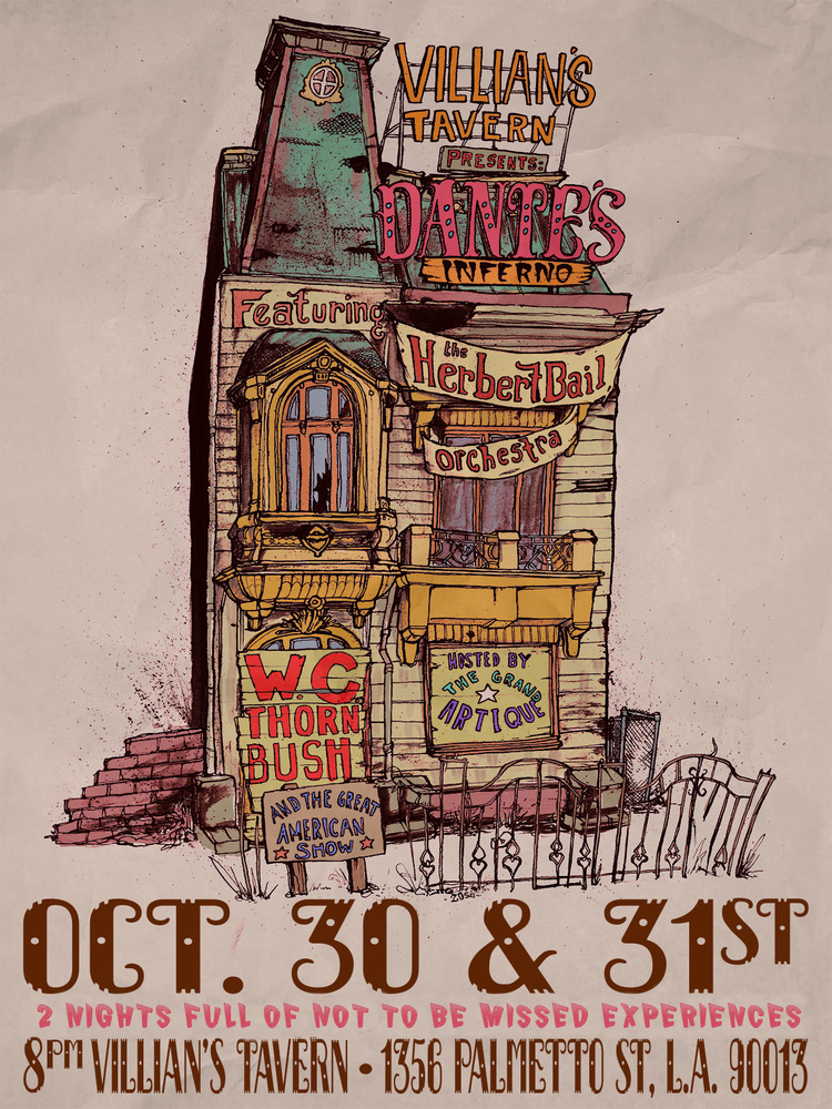 Produced a two night live-music event in celebration of All Hallow's Eve in Downtown Los Angeles with installations, performances, sideshows and more. 