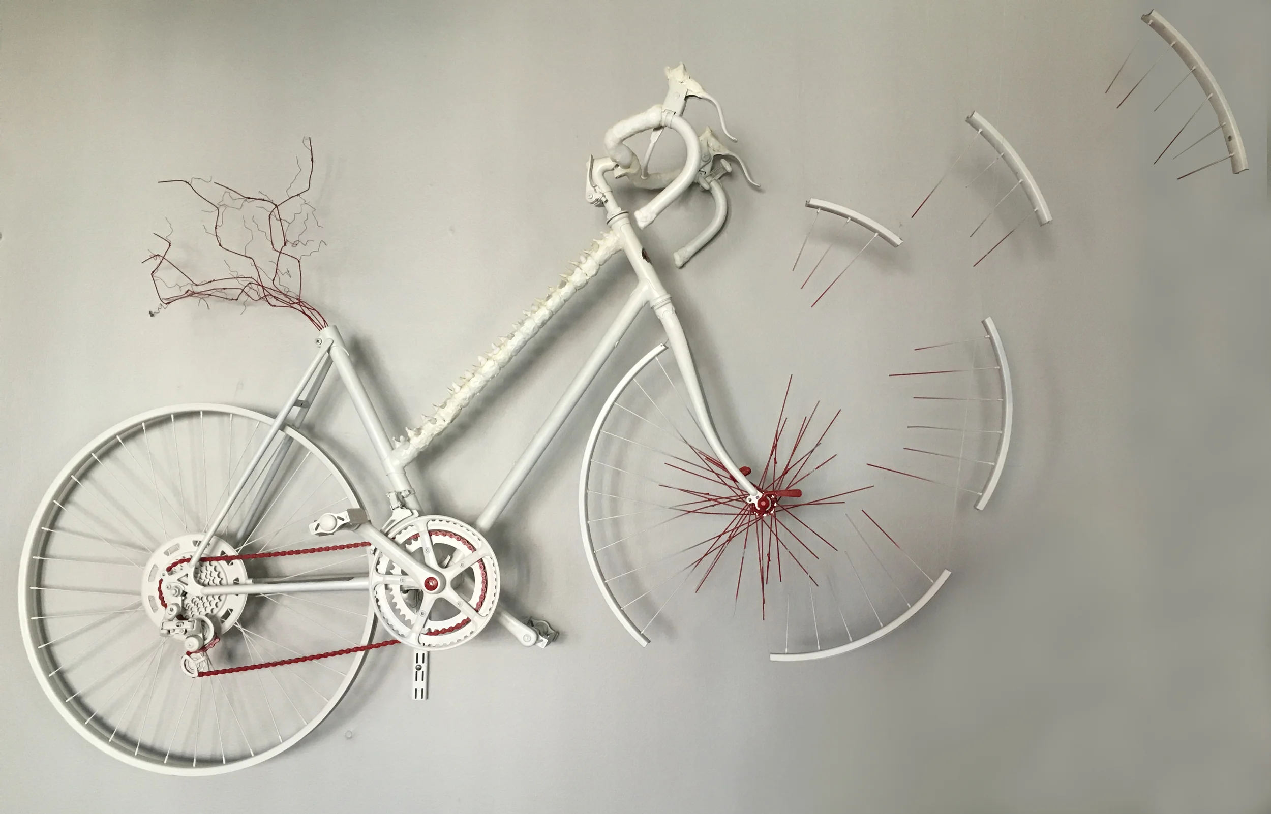 I was riding my bike on my way to work when someone in a car attempted to turn in front of me.