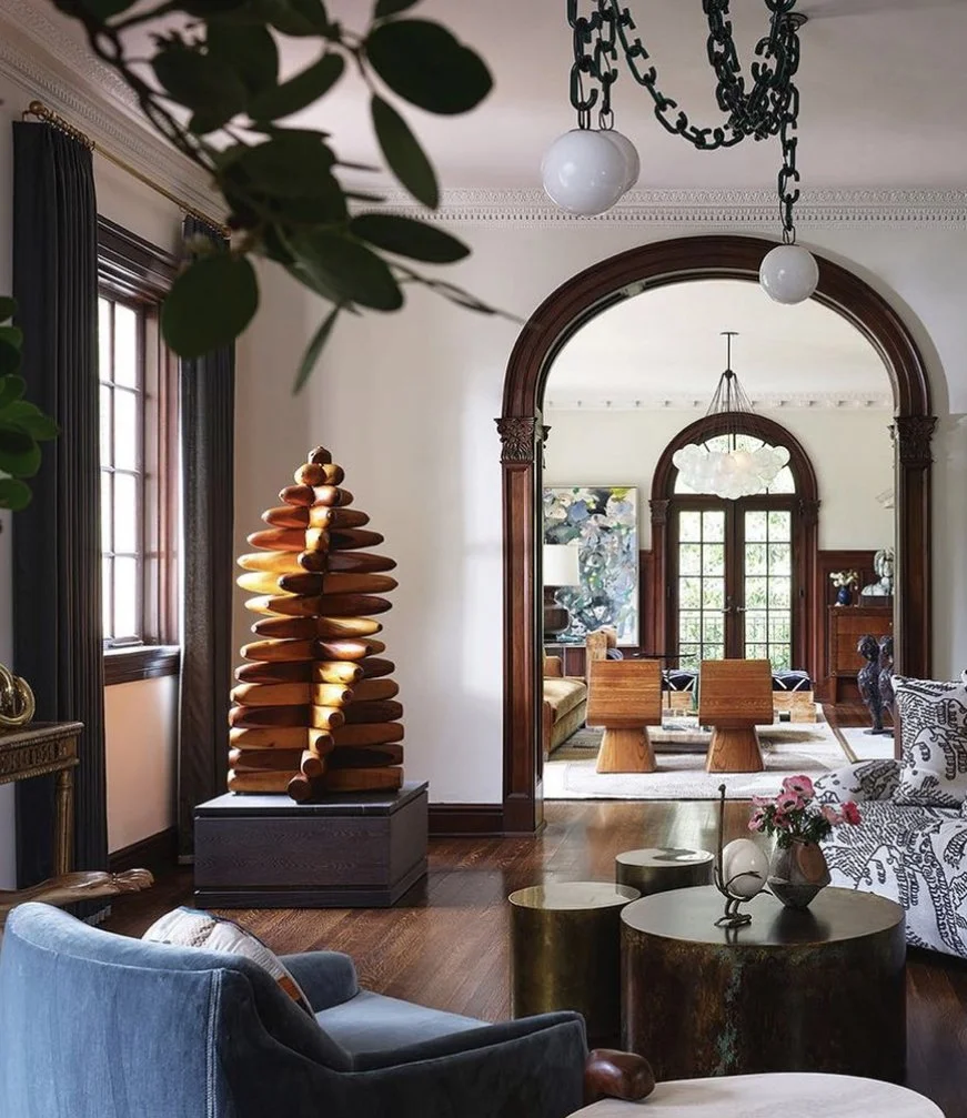 MARJORIE WHITE WILLIAMS SCULPTURE IN A PRIVATE HOME DESIGNED BY BRADLEY ODOM