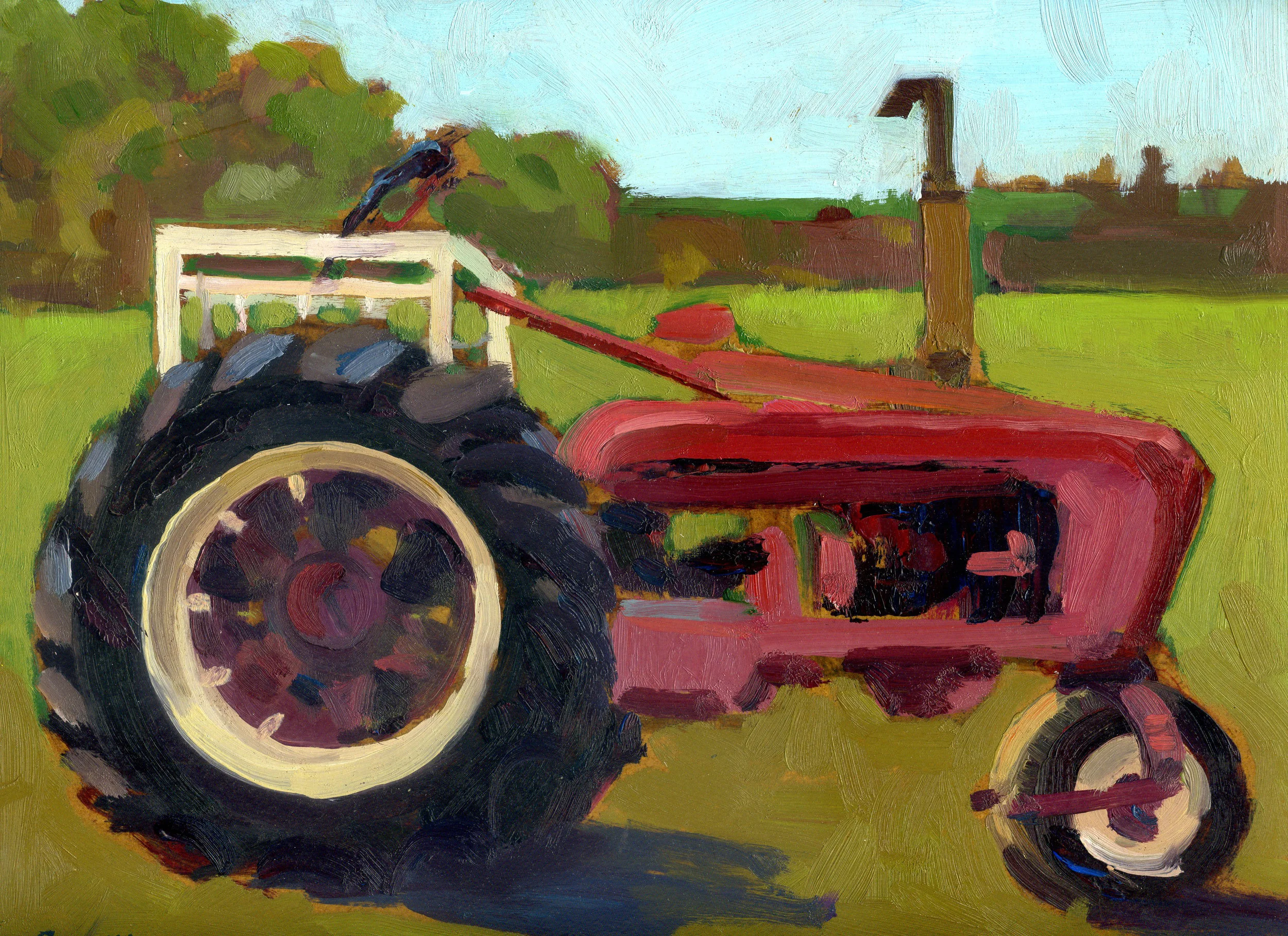 red tractor
