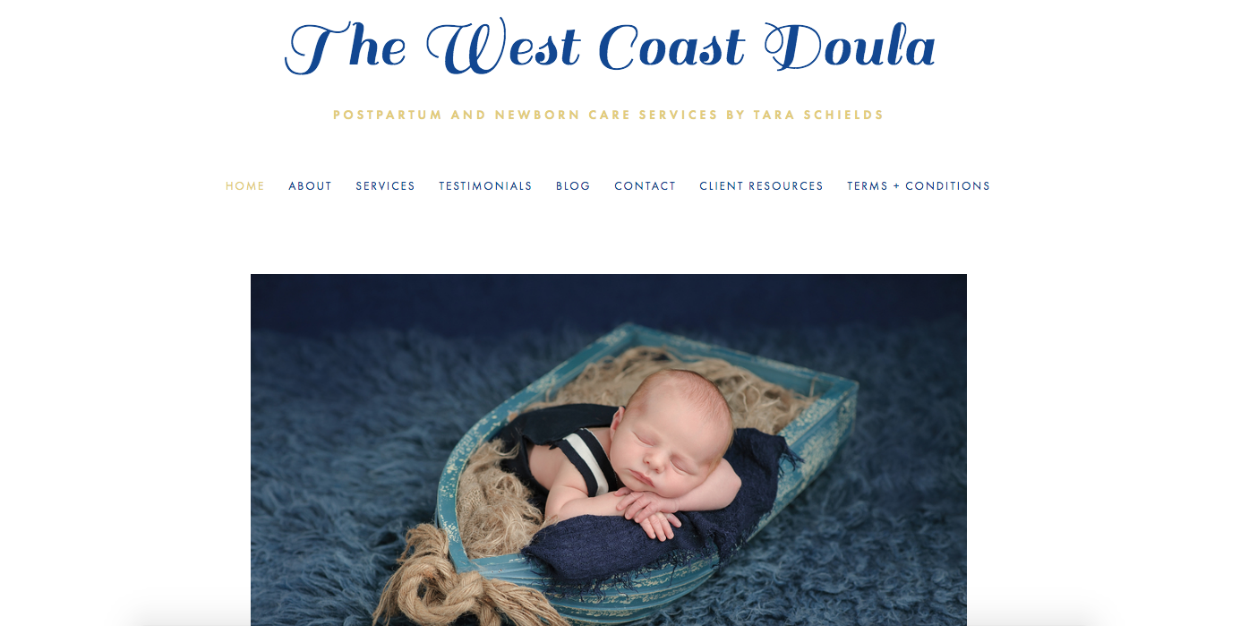 The West Coast Doula Website