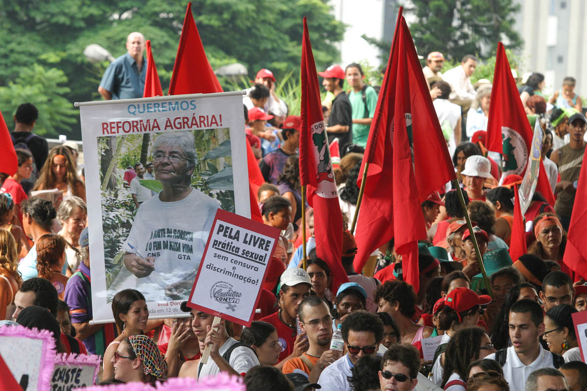  São Paulo, 08/03/2005, manifestação na paulista pela morte de Dorothy Stang 