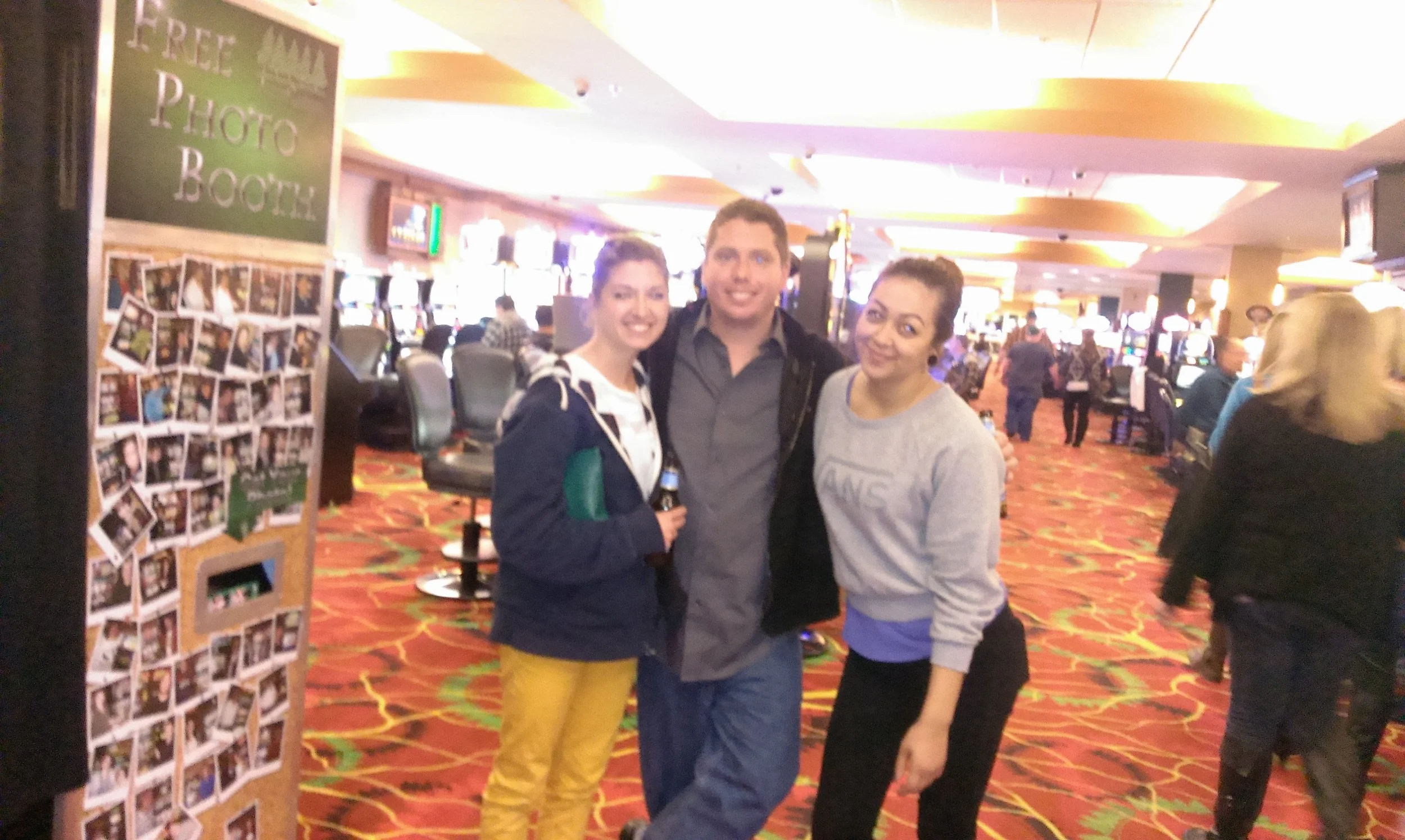 Kari, Myself, and Tamara at the Lodge.