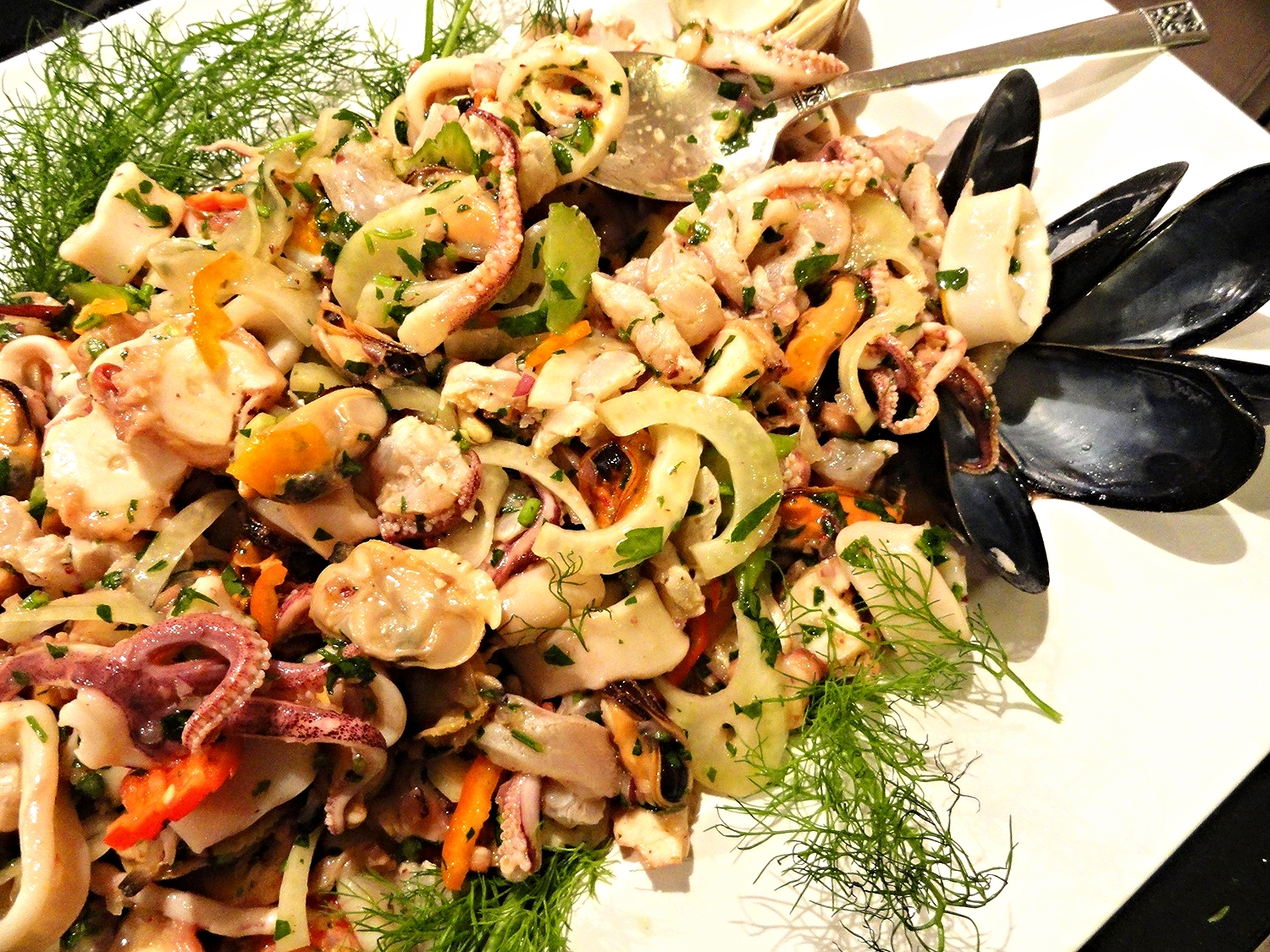 Amalfi Coast seafood salad in herbed citrus dressing